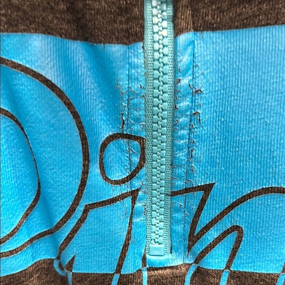 PINK Victoria's Secret Black and Blue Sweatshirt size L - Picture 6 of 8